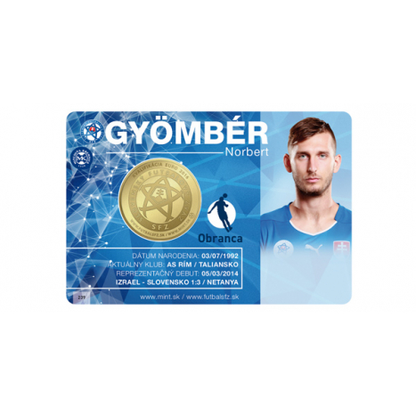 Collector card "NORBERT GYOMBÉR"