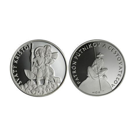 Silver medal - St. Christopher - patron of travellers