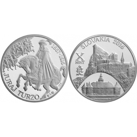 Medaily Ag - Nezrealizované motívy zberateľských mincí - 10 € Juraj Turzo - 400. výročie úmrtia