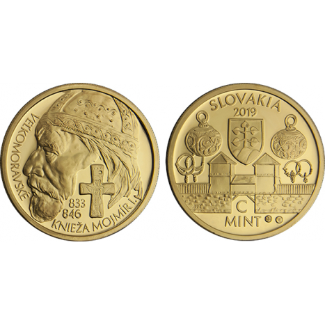 Medaily Ag "Nezrealizované motívy zberateľských mincí - 100 € Veľkomoravské knieža Mojmír I."