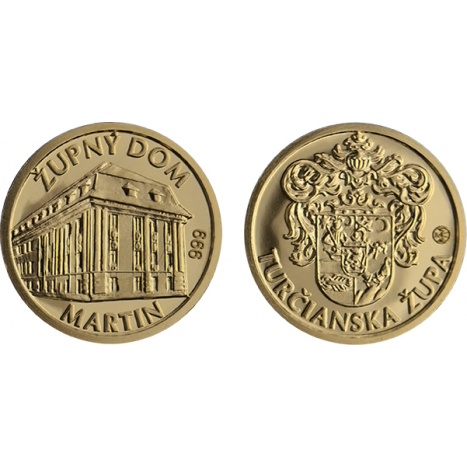 Medal gold - Historical districts in Slovakia - Turiec district