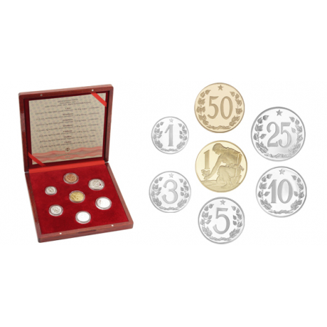Sada replík obehových mincí "Mince ČSSR 1962"