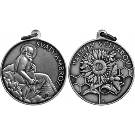 Pendant with an eye SP  St. Ambróz - Patron Saint of beekeepers
