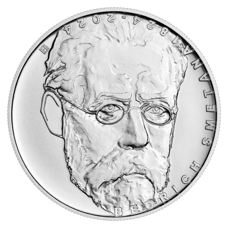 Strieborná minca 200 Kč (2024) BU - Bedřich Smetana