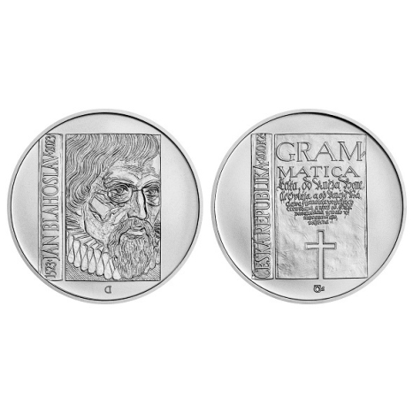 Strieborná minca 200 Kč (2023)  BU - Jan Blahoslav
