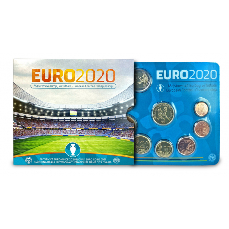 Súbor mincí SR 2021 Majstrovstvá Európy vo futbale 2020