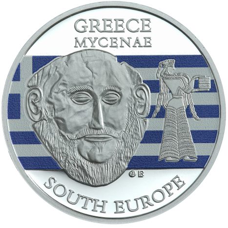 20 Francs CFA - Rituálne masky regiónov sveta III. - Grécko