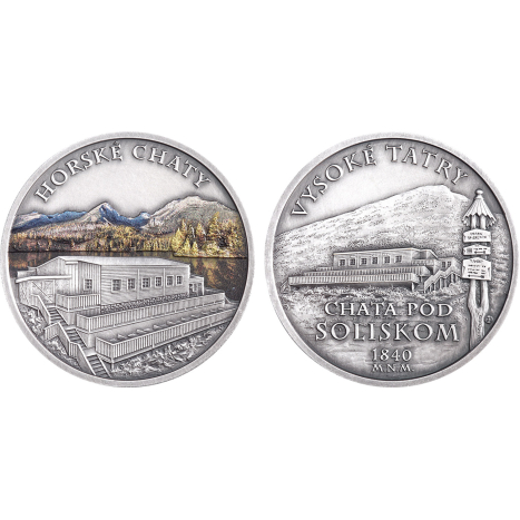 Mosadzná medaila - Horské chaty na Slovensku - Vysoké Tatry - Chata pod Soliskom