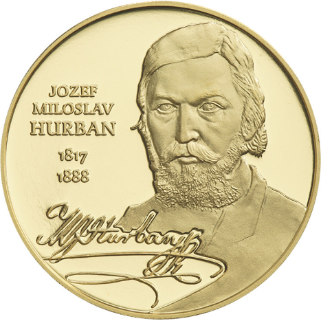 Zlatá medaila - Štúrovci - Jozef Miloslav Hurban