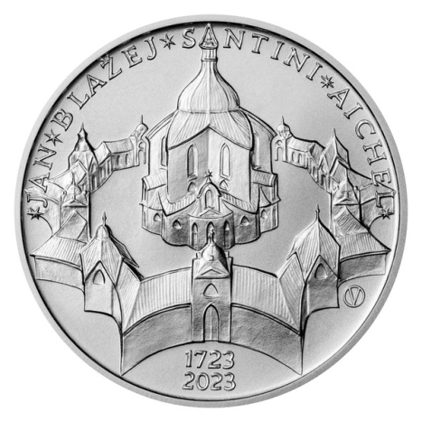Strieborná minca 200 Kč (2023) - Jan Blažej Santini-Aichel
