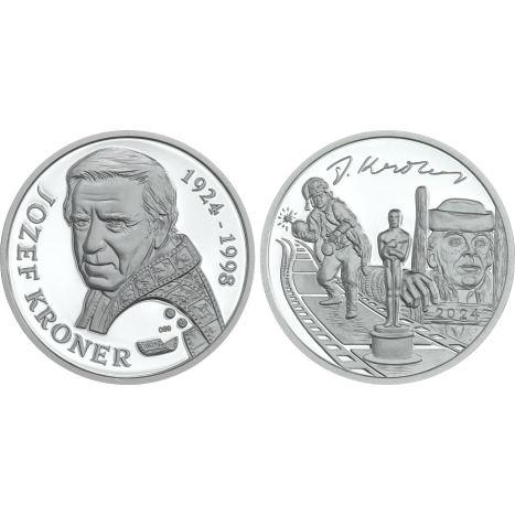 Strieborná medaila - Jozef Kroner - 100. výročie narodenia