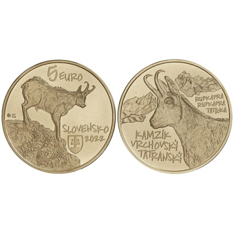 Coin 5€ (2022) -The Tatra chamois