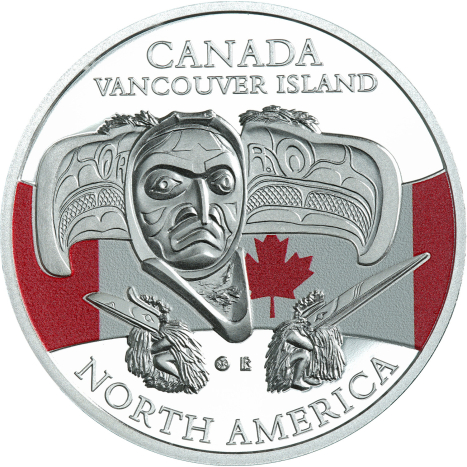 20 Francs CFA - Rituálne masky regiónov sveta III. - Kanada