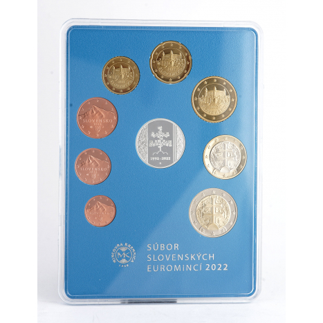 Súbor mincí proof like SR 2022 v plexi obale - 30.výročie prijatia Ústavy SR - mince reverz