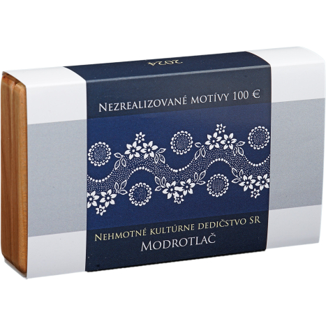 Strieborné medaily - Nezrealizované motívy zberateľských mincí- 100€ - Nehmotné kultúrne dedičstvo SR - Modrotlač