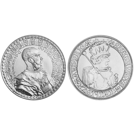 1884 František Josef I. Numistaler - striebro