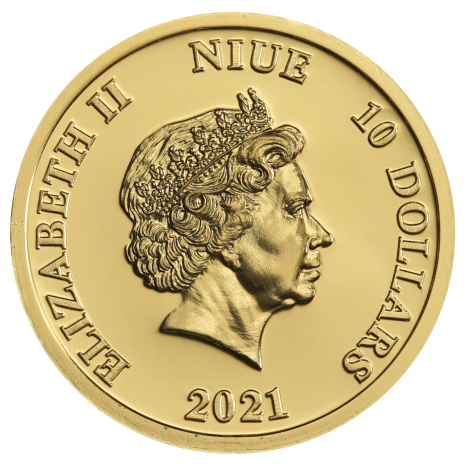 Zlatá minca 10 Dollars Poniklec slovenský reverz