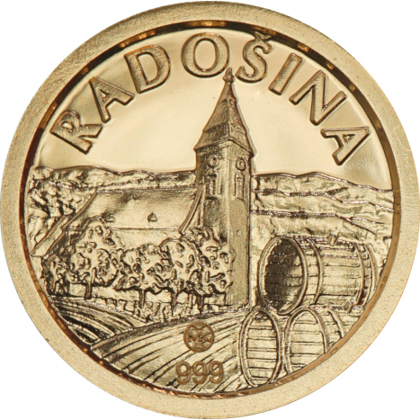 Medaila zlatá - Radošina - Nitrianska vínna cesta