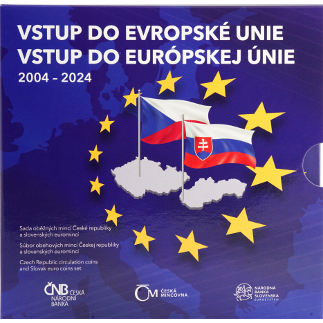 Súbor mincí SR (2024) - 20.výročie vstupu Slovenskej a Českej republiky do Európskej únie