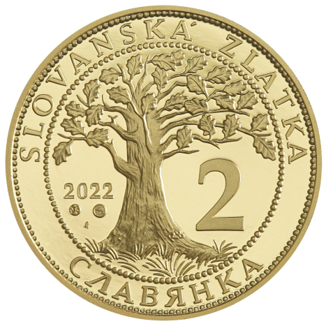 Zlatá medaila - Slovanská 2 zlatka - averz