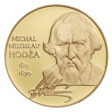 Zlatá medaila - Michal Miloslav Hodža - Štúrovci - averz