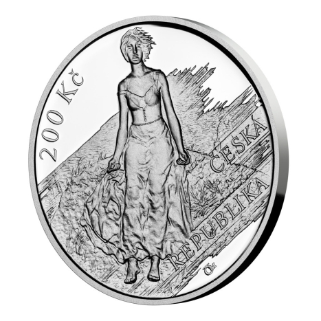 Strieborná minca 200 Kč (2023) proof - Max Švabinský
