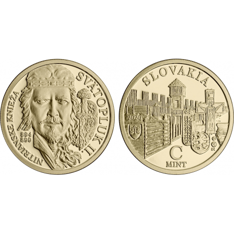 Medaily Ag - Nezrealizované motívy zberateľských mincí - 100€ Nitrianske knieža Svätopluk II.