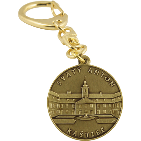 Kľúčový prívesok bronz patinovaný - Kaštieľ Svätý Anton