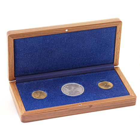 Súbor medailí zlato+striebro Antonín Švehla - Z archívu Mincovne Kremnica