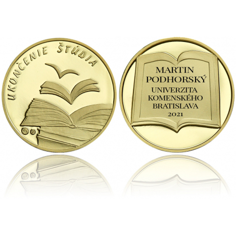 Personalized gold medal "Graduation"