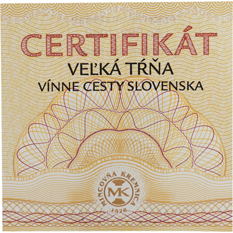 Zlatá medaila - Vínne cesty na Slovensku - Veľká Tŕňa