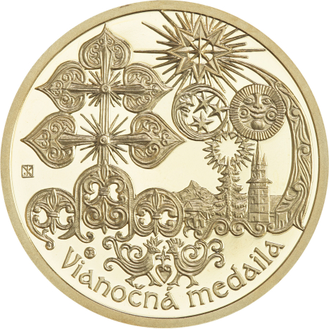 Medaila mosadzná - Vianočná medaila 2024 - Madona z Lomničky