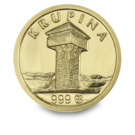 Zlatá medaila - Vínne cesty na Slovensku - Krupina - averz
