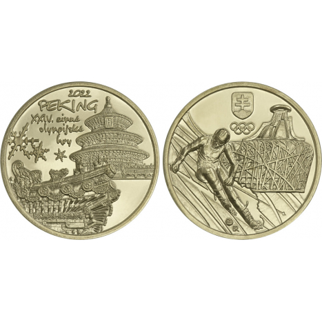 Súbor mincí BU 2022 Zimné olympijské hry - Peking 2022 žeton
