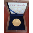 Zlatá medaila 100. výročie začatia razby prvej československej jednokorunovej mince