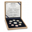 Coin set 2021 Proof like in wooden box - 100th anniversary of the first minting of Czechoslovak coins