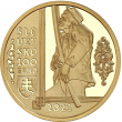 Zlatá minca 100€ Nehmotné kultúrne dedičstvo SR - Fujara, hudobný nástroj a jeho hudba