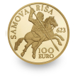 Zlatá minca 100€ (2023) proof - Vznik Samovej ríše - 1400.výročie