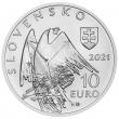 Strieborna minca 10€ BU reverz Alexander Dubček - 100.výročie narodenia