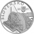 Silver coin 10 €/2021 PROOF 100th anniversary of the underground hydroelectric power plant in Kremnica