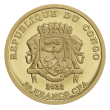 Zlatá minca 50 Francs CFA - Rituálne masky regiónov sveta III. - Kanada - reverz