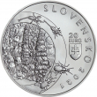 strieborná minca 20€ Demanovska jaskyna slobody averz kvaple zivocichy