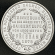 Příbramský zlatník 1875 Ag "Dosiahnutie kolmej hĺbky 1000 metrov"