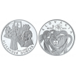 Strieborné medaily- Nezrealizované motívy zberateľských mincí - 10 € Alexander Dubček – 100. výročie narodenia
