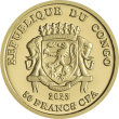Zlatá minca - 50 Francs CFA - India - Rituálne masky regiónov sveta III.
